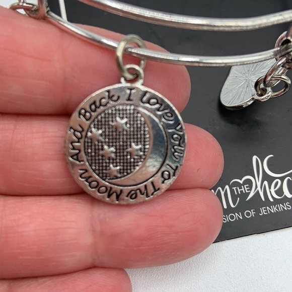 From the Heart Silver "Nana" "I Love you to the moon and back" Bracelet New! - Picture 3 of 5